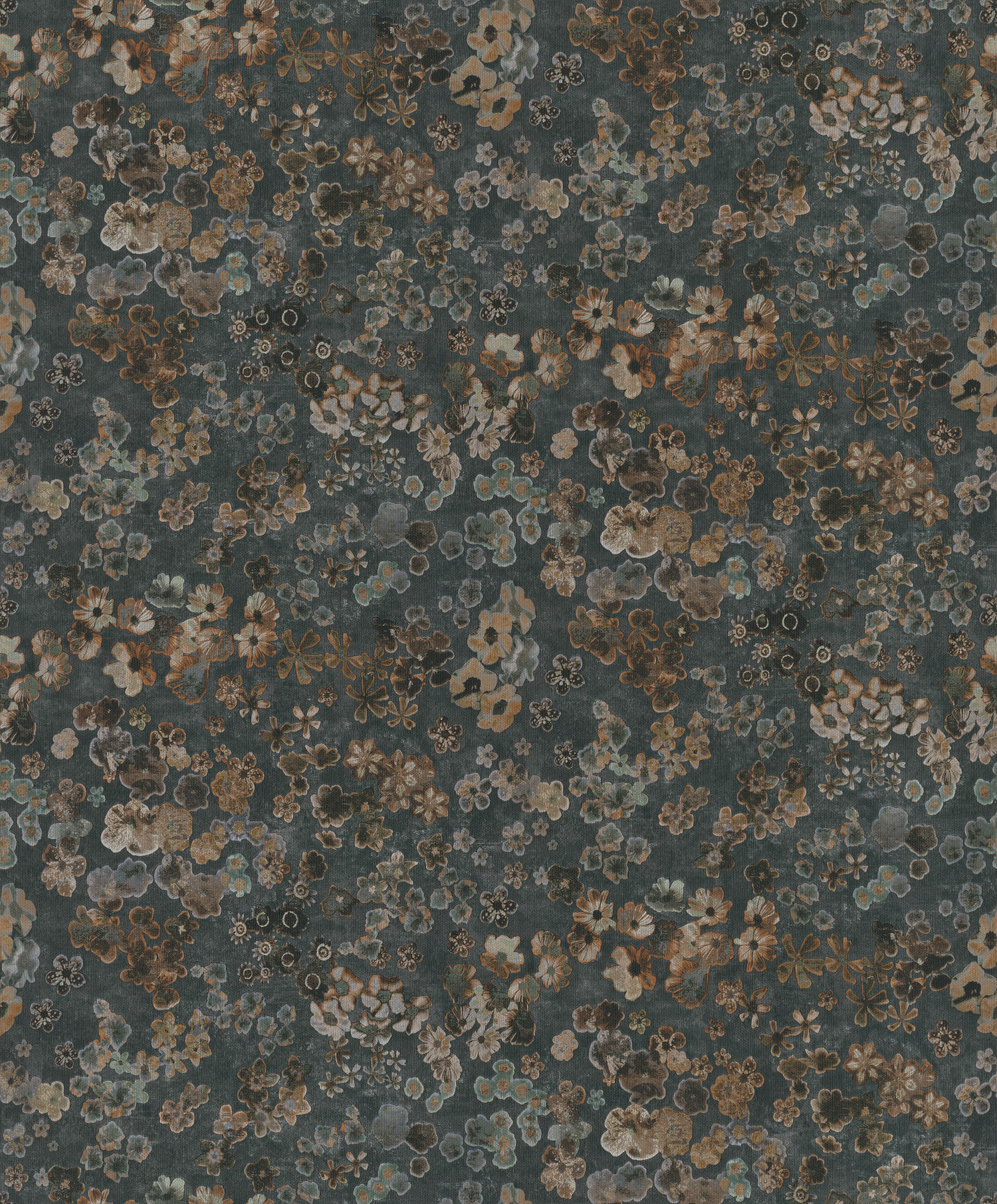 Schwarze Blumentapete, 221302, Botanical, BN Walls