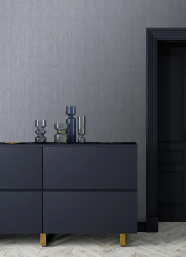 Blaue Vliestapete, Stoffimitat,  AL26210, Allure, Shades of Colour, Decoprint