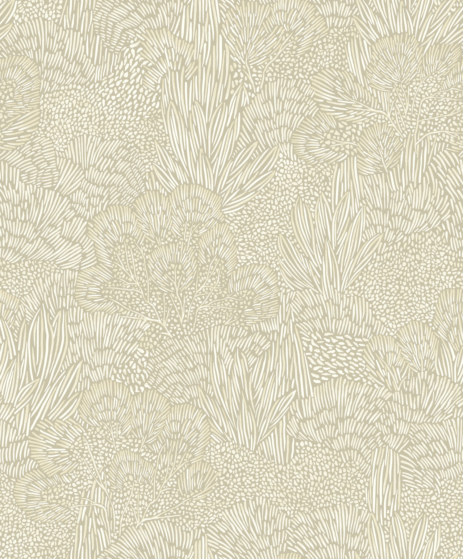 Grau-beige Tapete, Zweige, Bäume, BA26060, Brazil, Decoprint