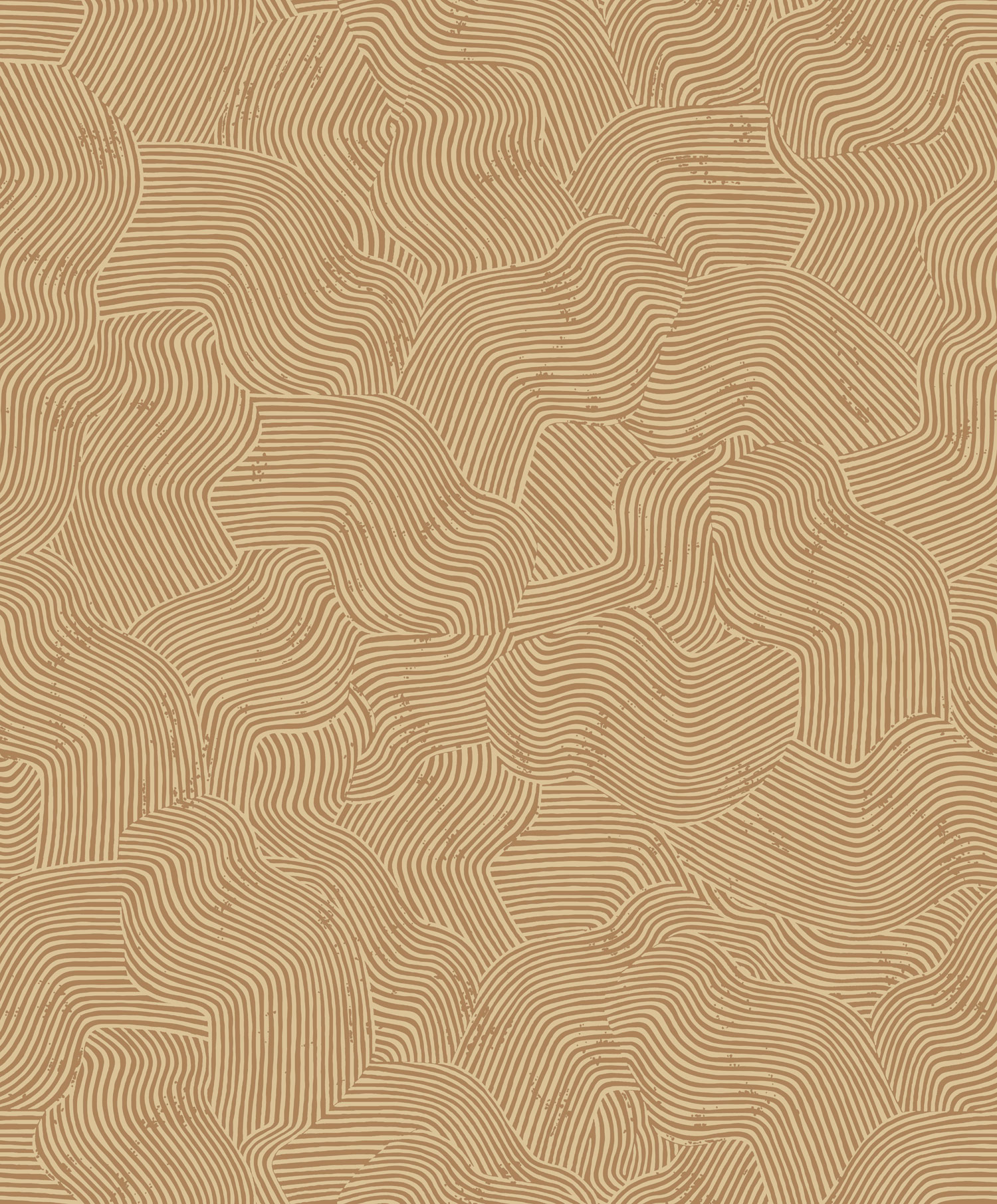 Braune Tapete mit geometrischen Mustern, BA26091, Brazil, Decoprint