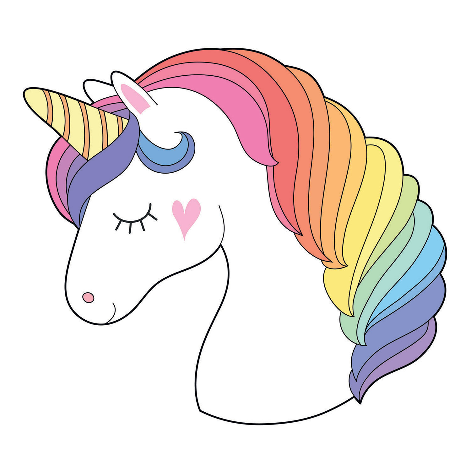 Vorgeklebte Vliestapete, Dekoration Einhorn, PLC007, Platinum Shapes, Decoprint