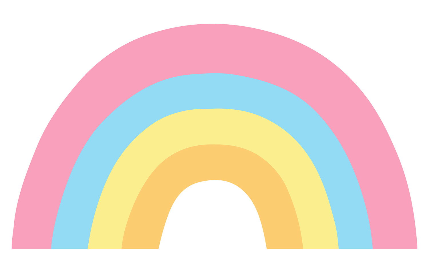 Vorgeklebte Vliestapete, Dekoration Regenbogen, PLC039, Platinum Shapes, Decoprint