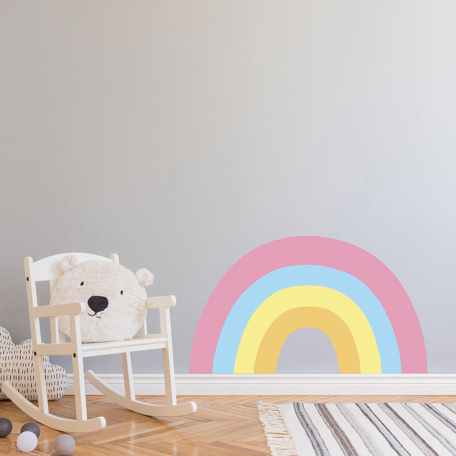 Vorgeklebte Vliestapete, Dekoration Regenbogen, PLC039, Platinum Shapes, Decoprint