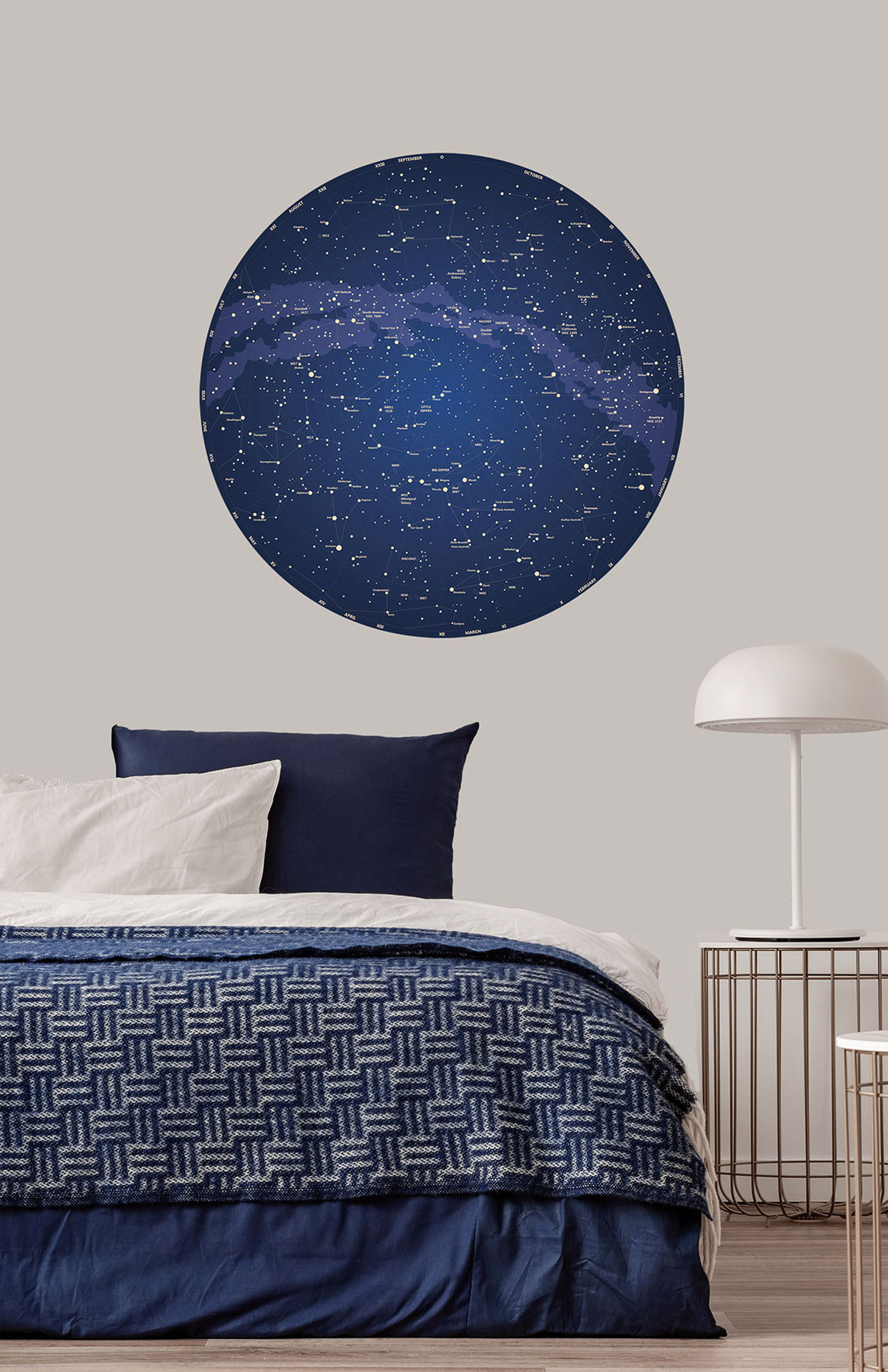 Vorgeklebte Vliestapete, Dekoration Weltraum, PLC043, Platinum Shapes, Decoprint