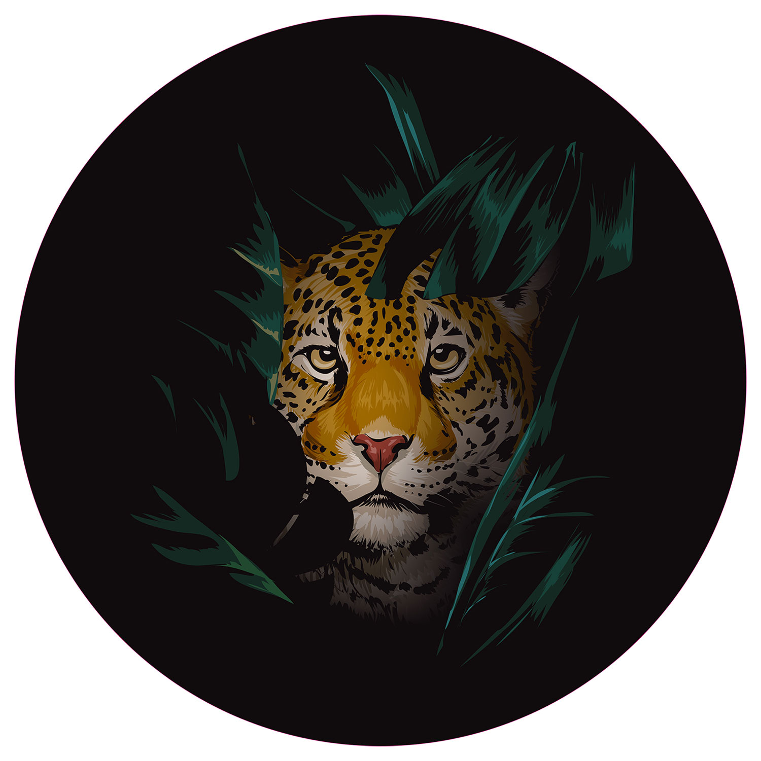 Vorgeklebte Vliestapete, Dekoration Leopard, PLC052, Platinum Shapes, Decoprint