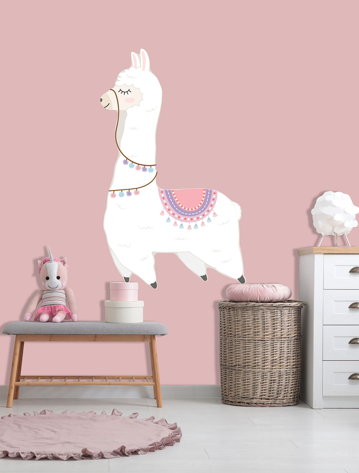 Vorgeklebte Vliestapete, Dekoration Lama, PLC054, Platinum Shapes, Decoprint