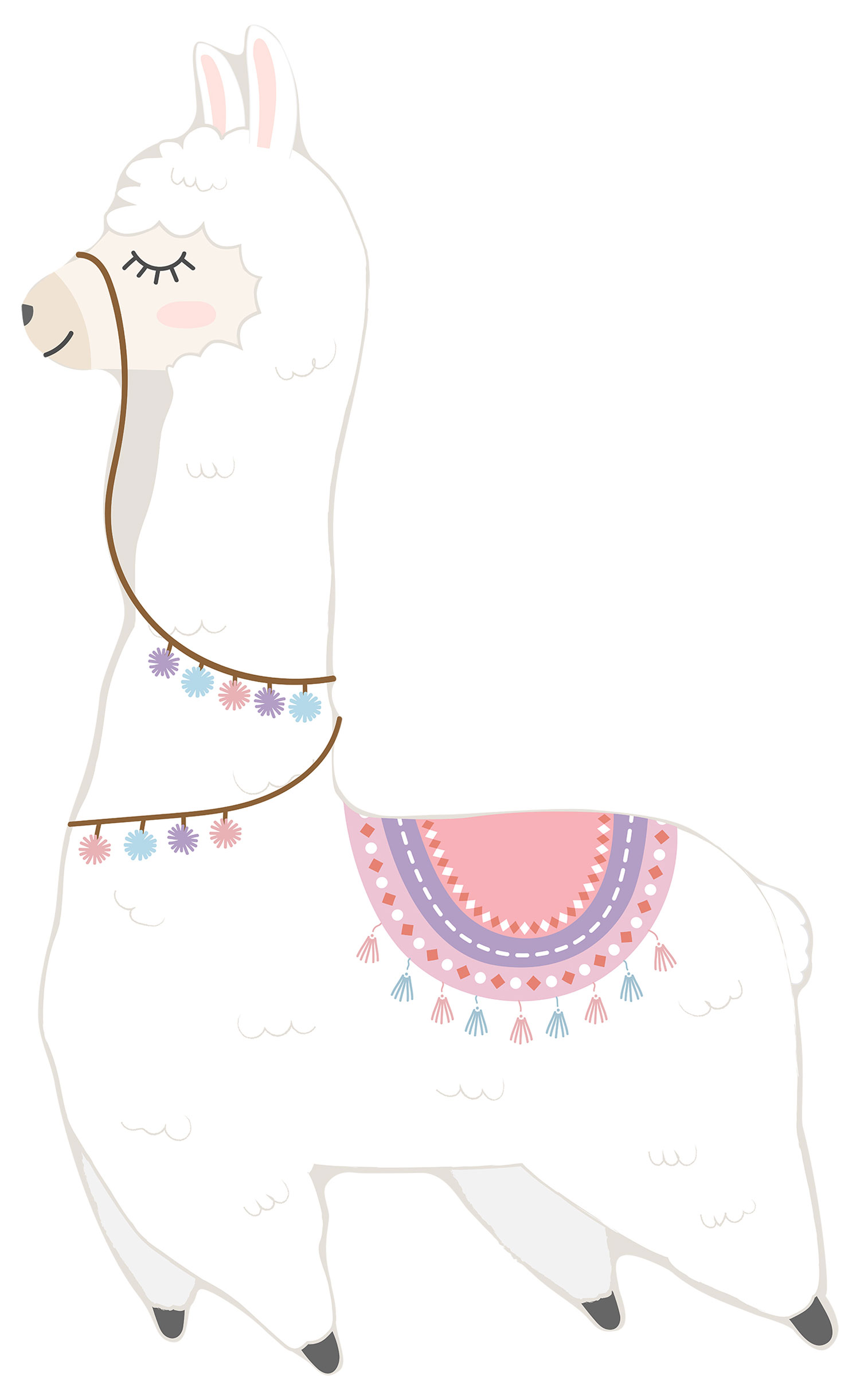 Vorgeklebte Vliestapete, Dekoration Lama, PLC054, Platinum Shapes, Decoprint