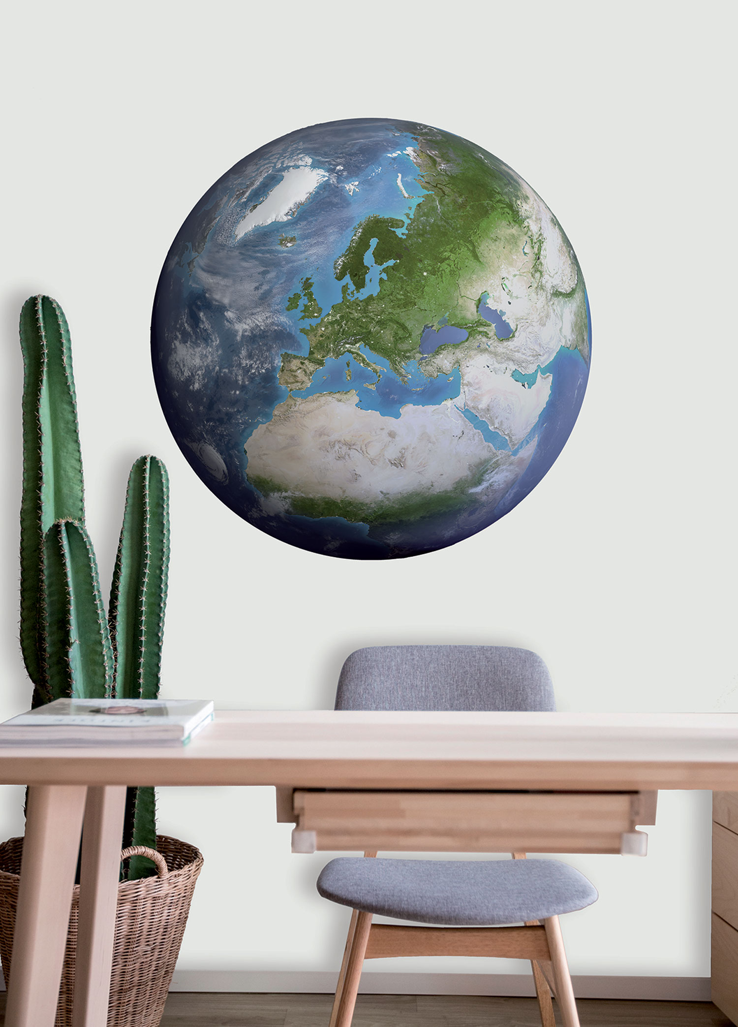 Vorgeklebte Vliestapete, Weltkugel, PLC057, Platinum Shapes, Decoprint