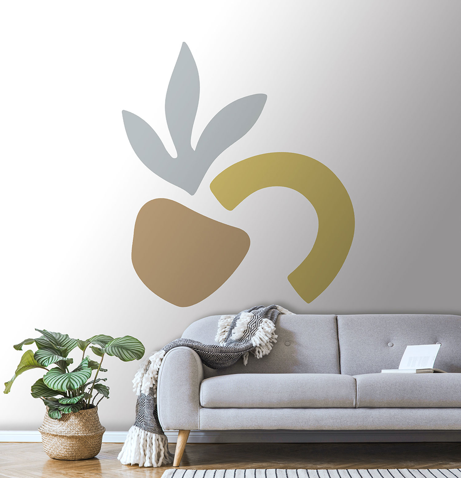 Vorgeklebte variable Wanddekoration., PLC065, Platinum Shapes, Decoprint