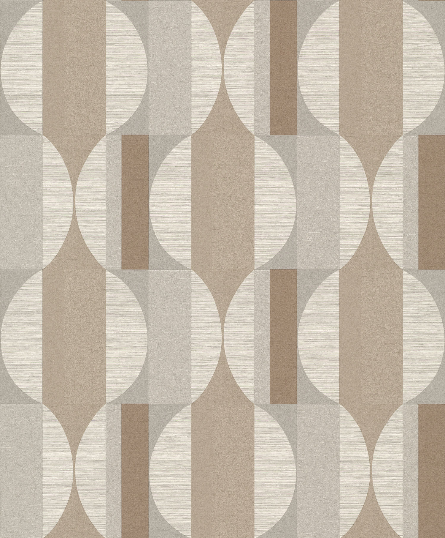 Braun-beige geometrische Tapete, CU3109, Cumaru, Grandeco