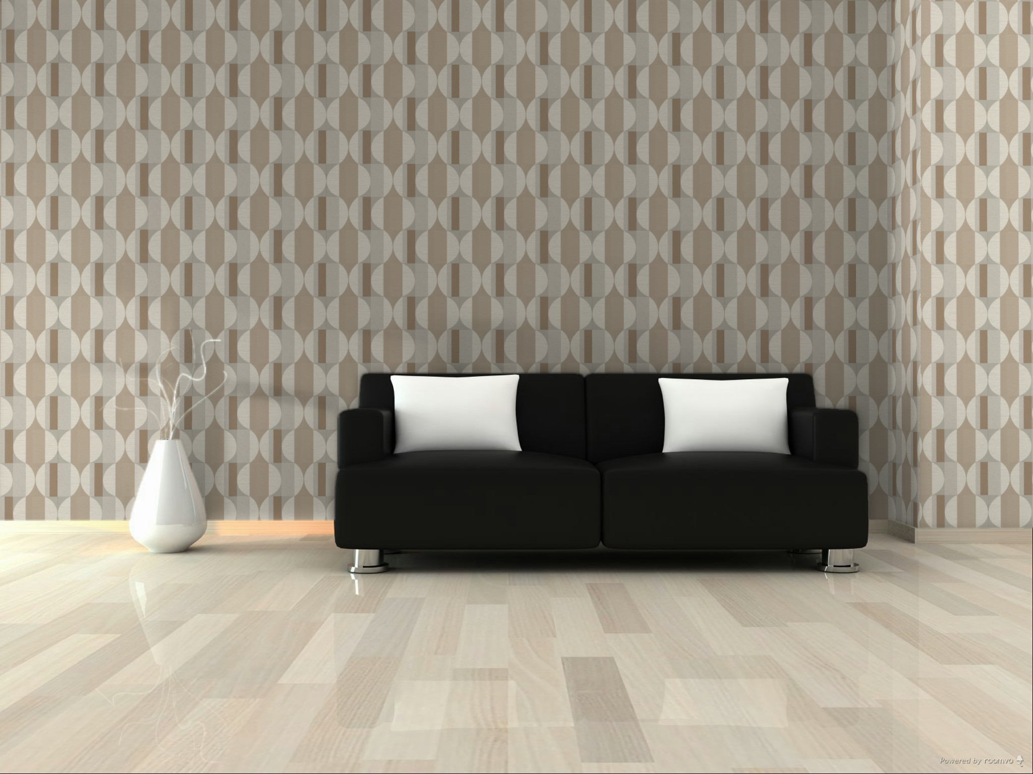 Braun-beige geometrische Tapete, CU3109, Cumaru, Grandeco