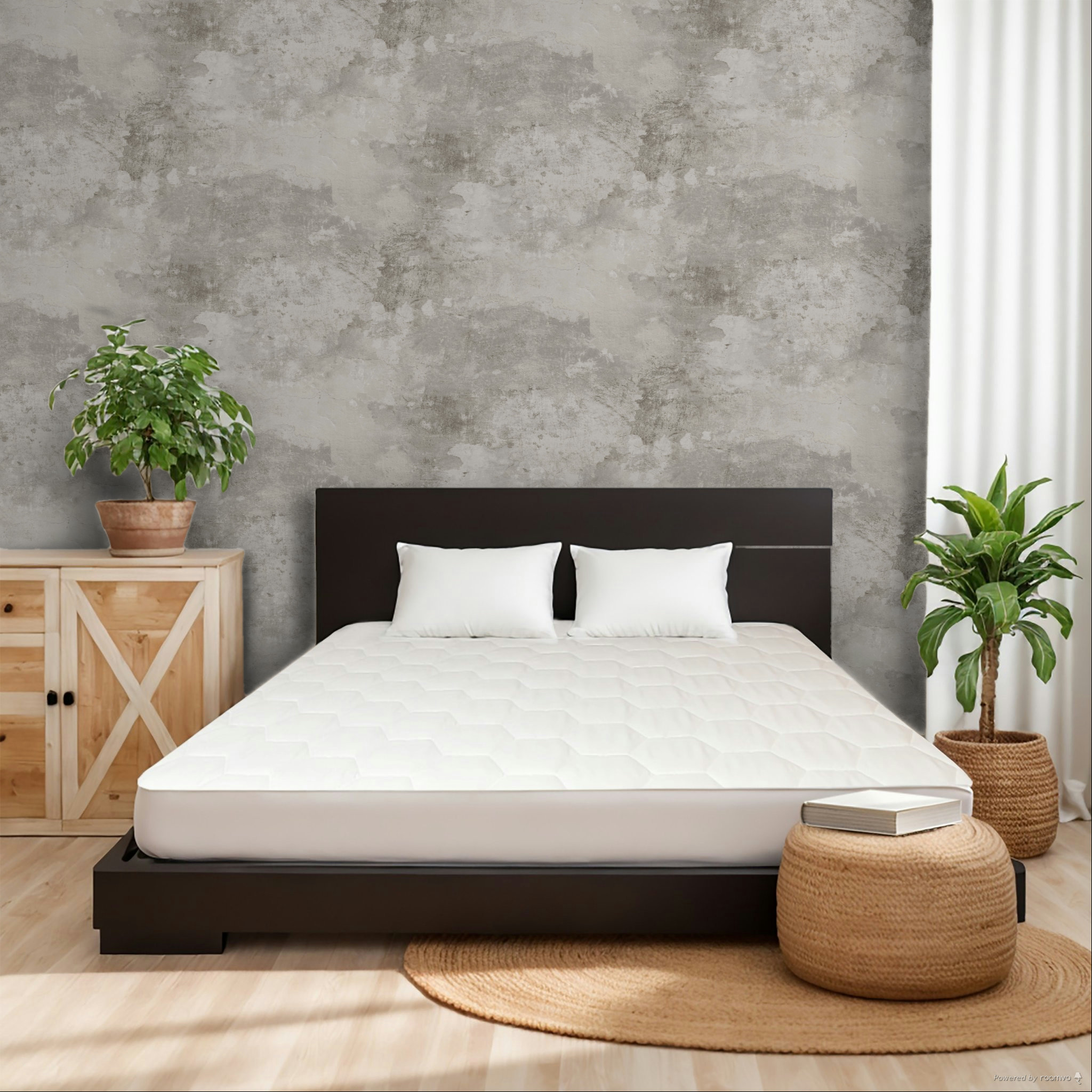 Grau-beige Tapete, Betonoptik, A63102, Vavex 2025