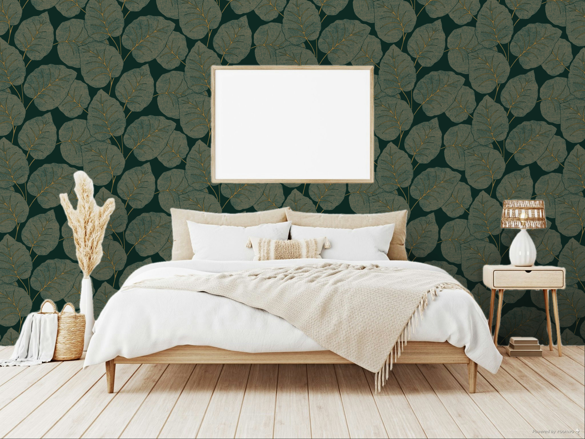 Grüne Tapete, Blätter, A63502, Vavex 2025