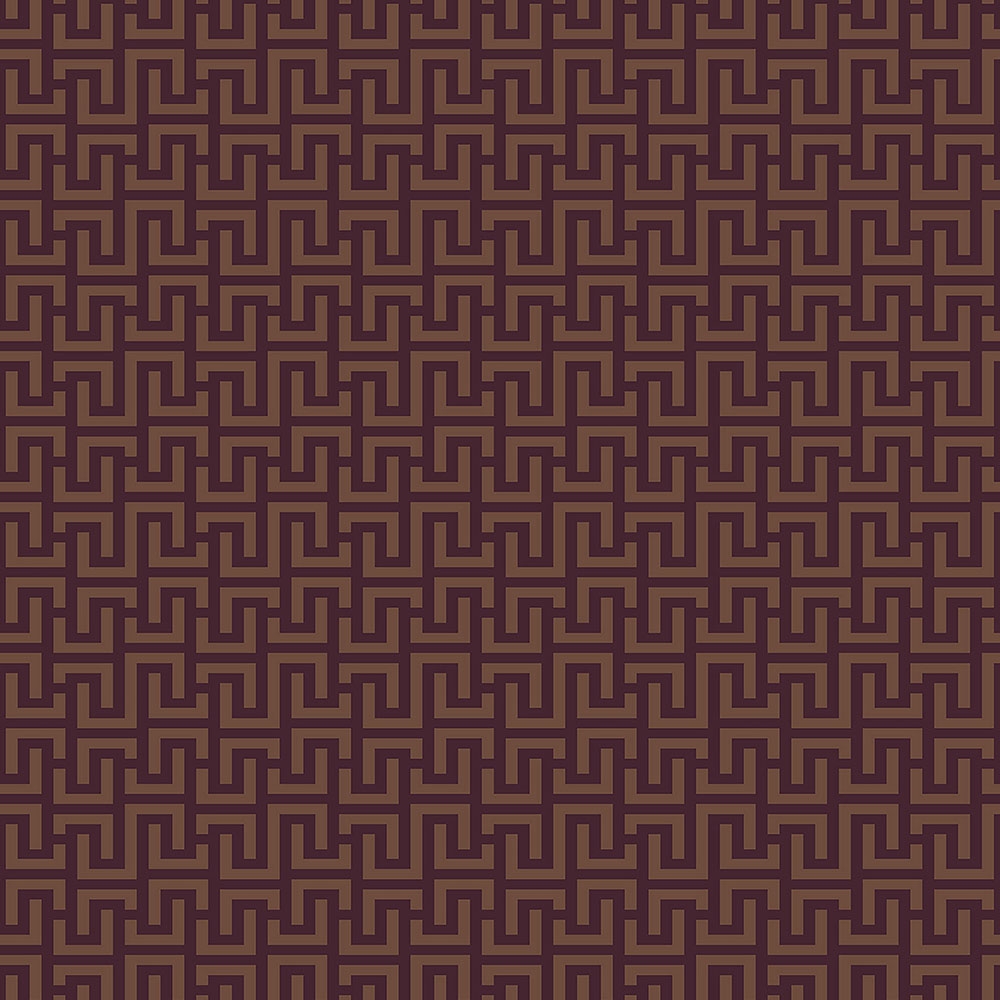 Geometric non-woven wallpaper BO23080, Meander, Bohème, Decoprint