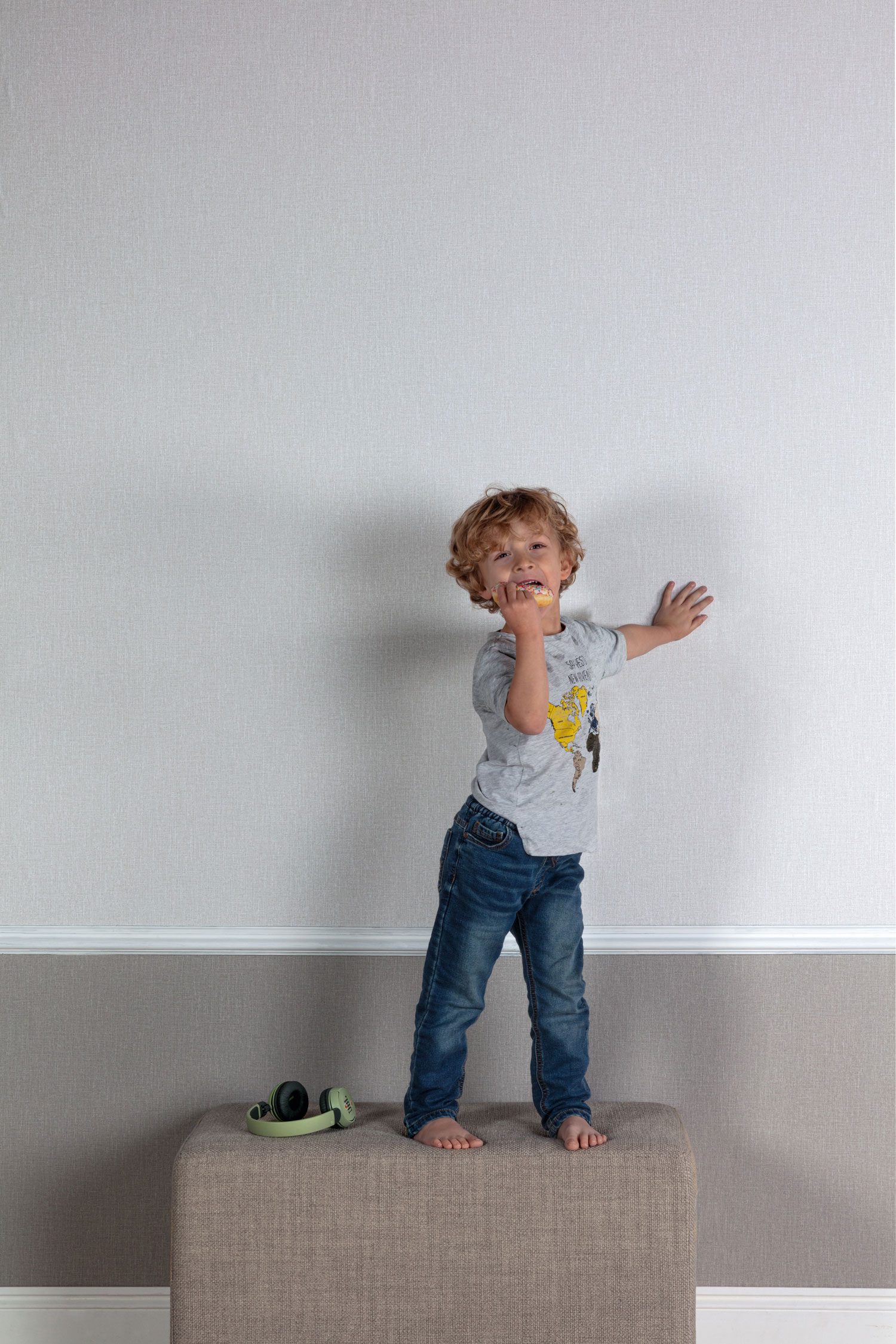 Tapete, grau, Stoffoptik, AT1011, Atmosphere, Daydreamers, Grandeco