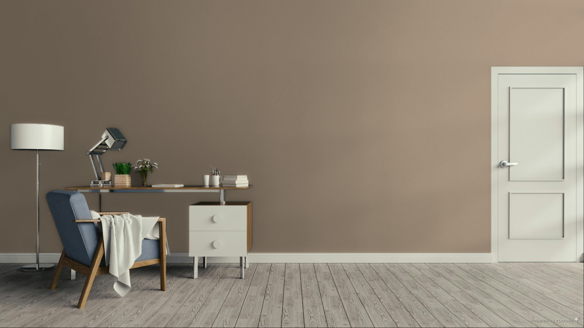 Braune Tapete, Stoffimitat, AT1014, Atmosphere, Grandeco