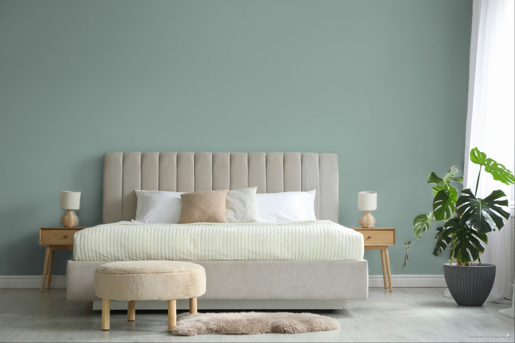 Tapete, grün, Stoffoptik, AT1029, Atmosphere, Daydreamers, Grandeco