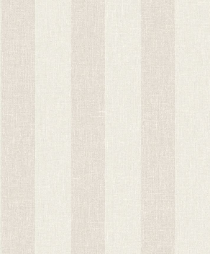 Creme gestreifte Tapete, Stoffimitat, AT4002, Atmosphere, Grandeco