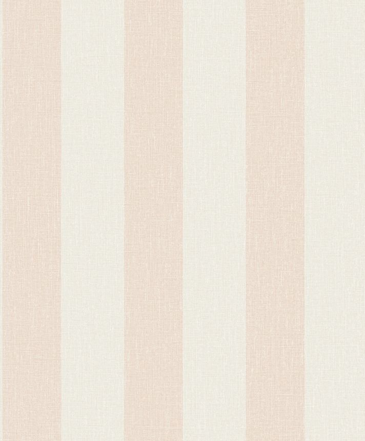 Hellrosa gestreifte Tapete, Stoffimitat, AT4018, Atmosphere, Grandeco