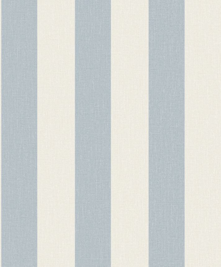 Hellblau gestreifte Tapete, Stoffimitat, AT4023, Atmosphere, Grandeco