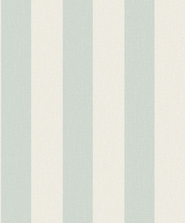 Hellblau gestreifte Tapete, Stoffimitat, AT4028, Atmosphere, Grandeco