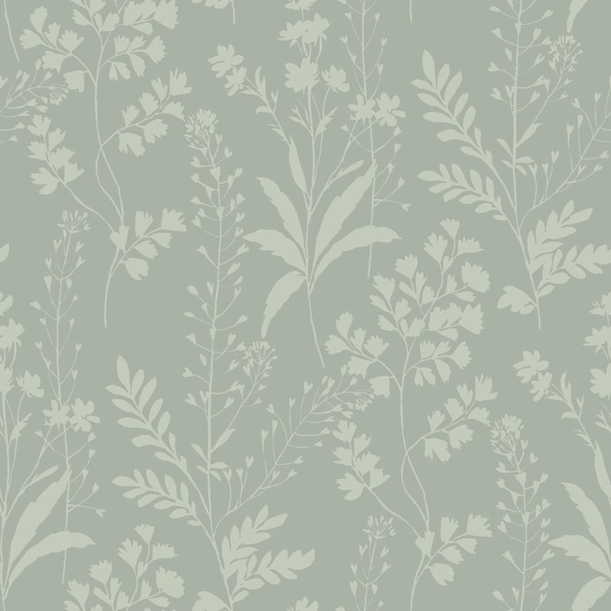 Grüne Tapete, Blätter, M52814, Botanique, Ugepa