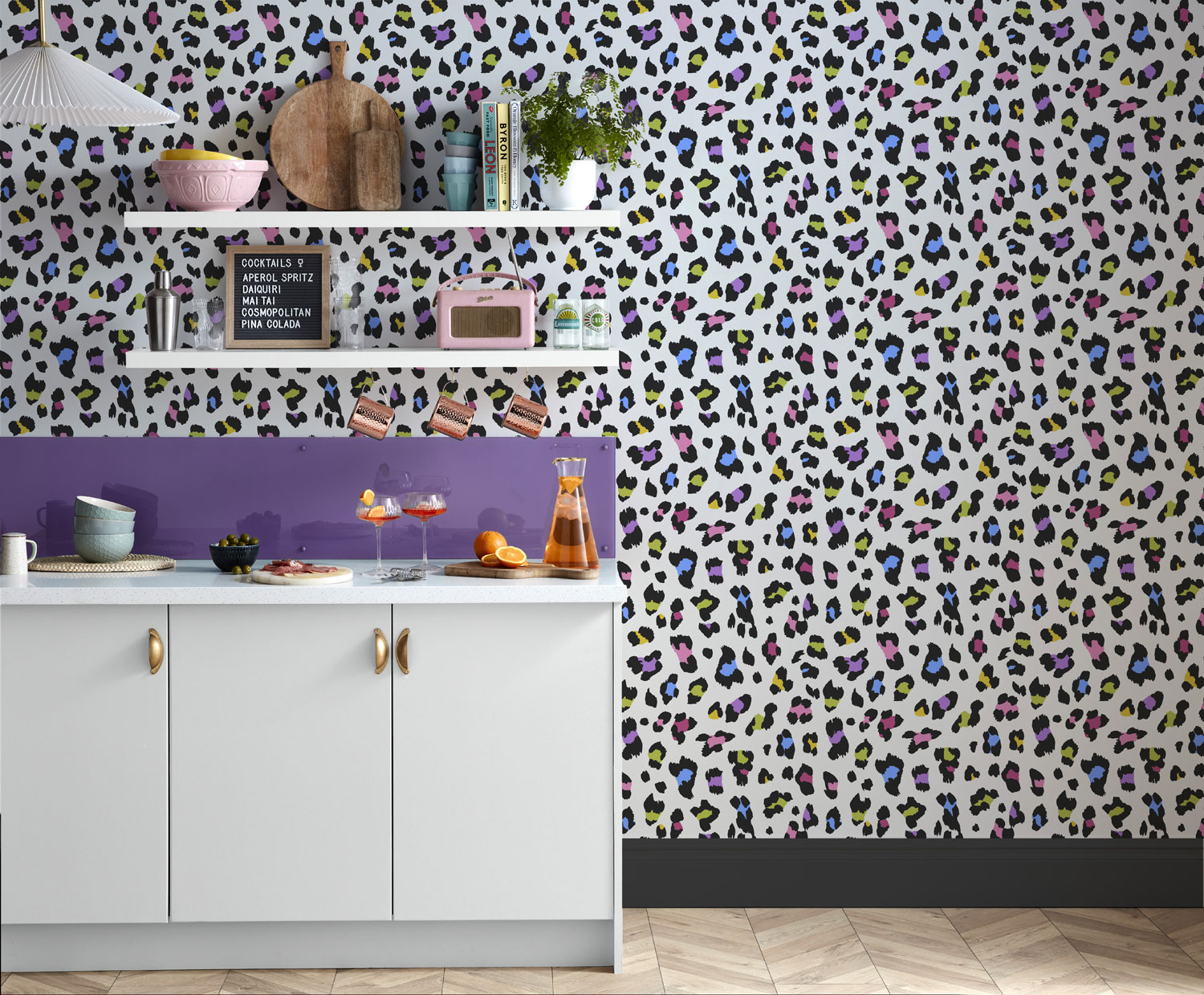 Weiße Tapete, Leopardenfell, 118614, Envy
