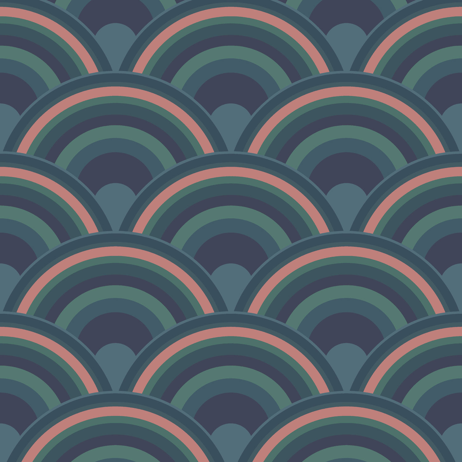 Grün-blaue Tapete, Regenbogen, 118727, Envy