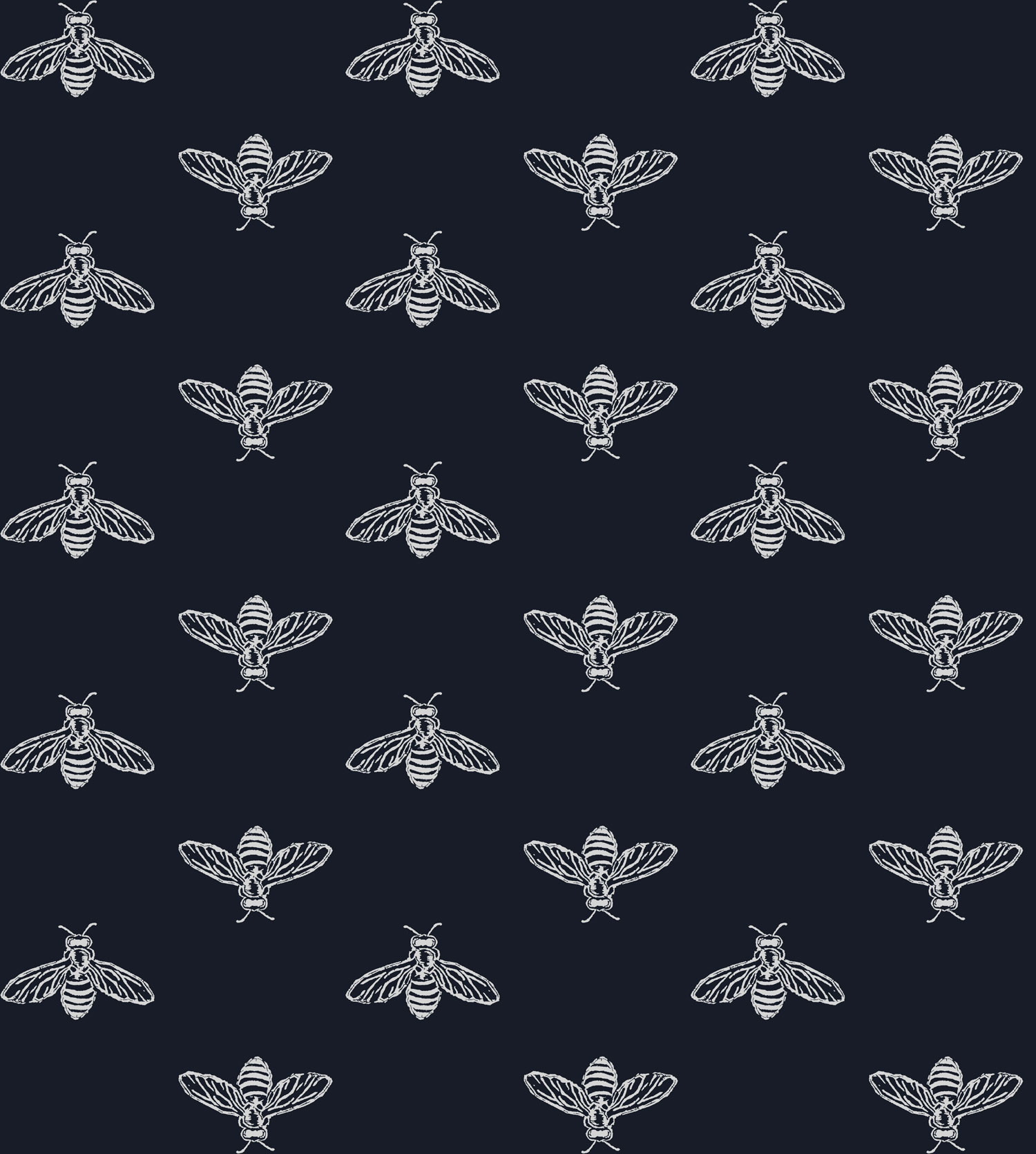 Blaue Tapete mit Bienen, 118546, Joules, Graham&Brown
