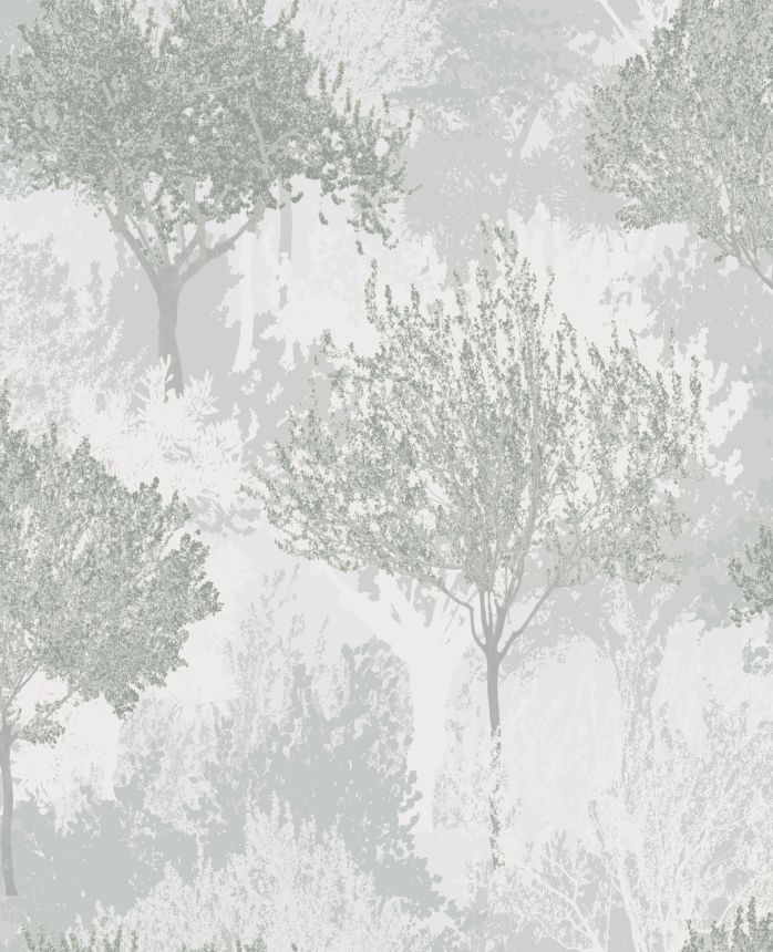 Grüne Tapete mit Bäumen, 119560, Zen, Superfresco Easy