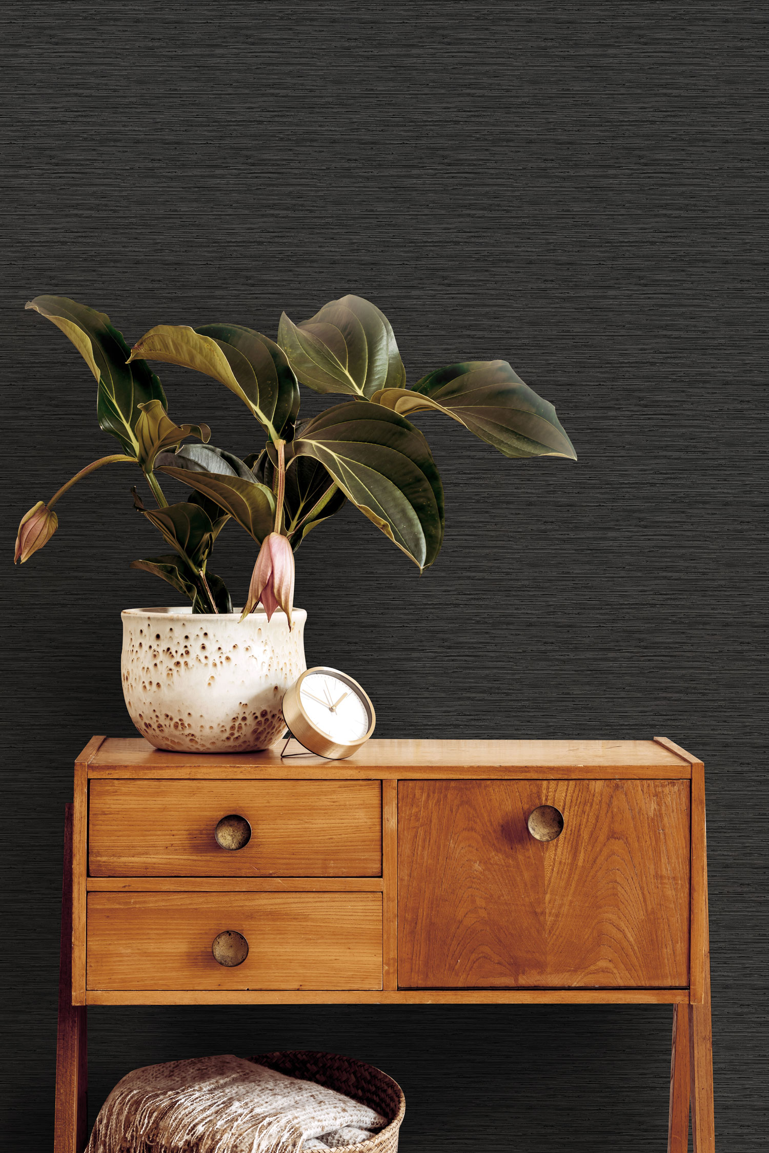 Schwarze Strukturtapete, 120724, Vavex 2025