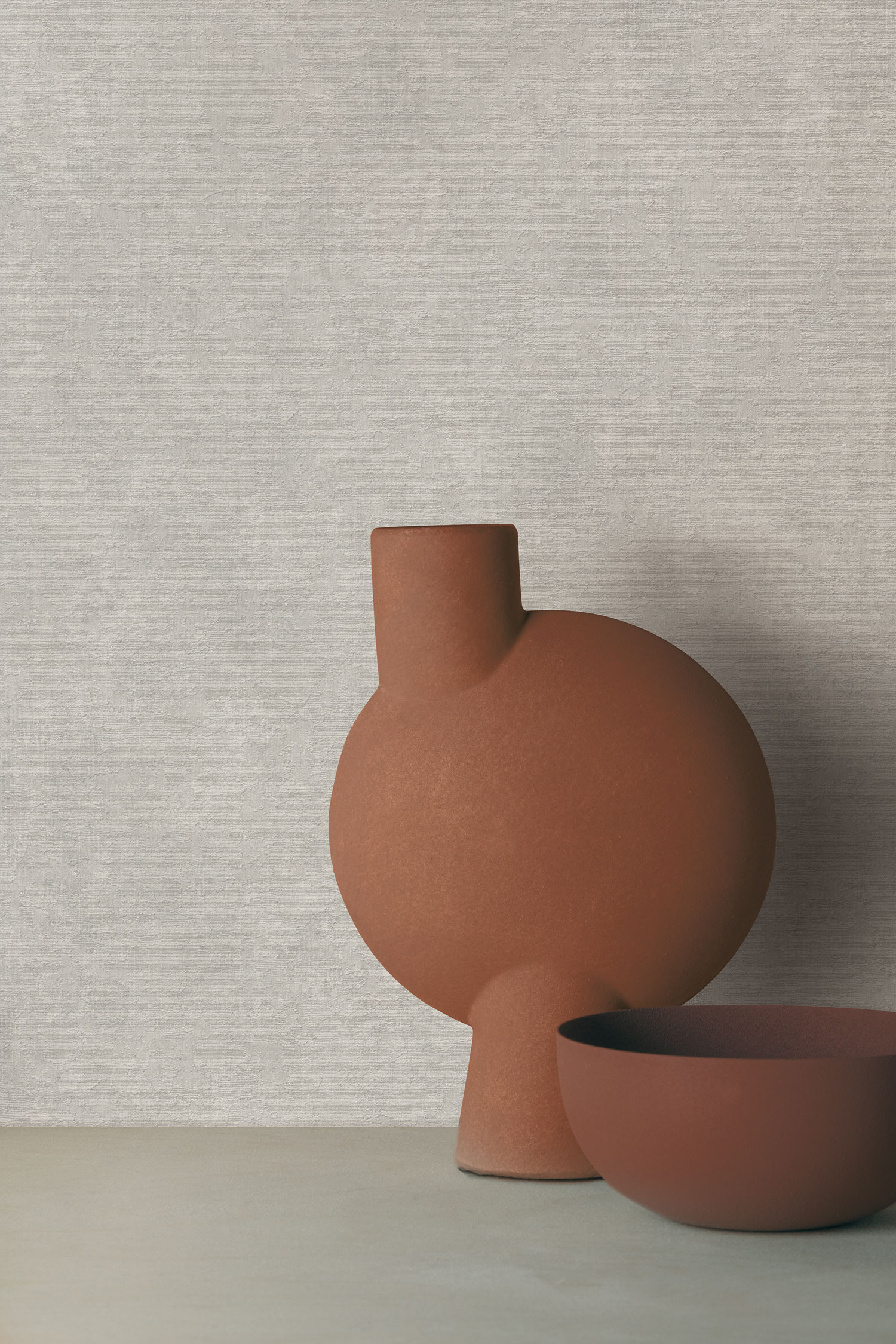 Beige Tapete, Stoffimitat, VD1207, Time 2025, Grandeco