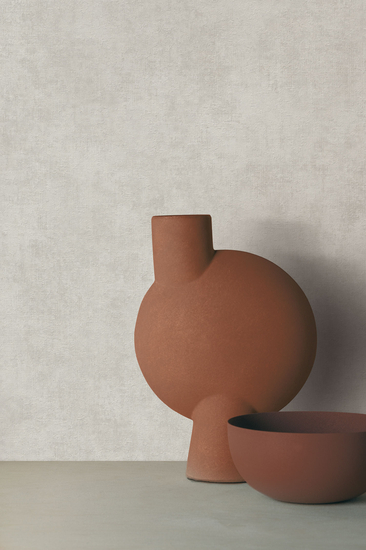 Beige Tapete, Stoffimitat, VD1211, Time 2025, Grandeco