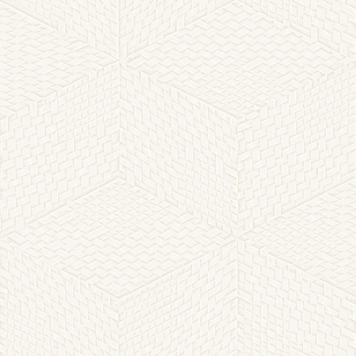 Weiße geometrische 3D-Tapete, TP422951, Exclusive Threads, Design ID