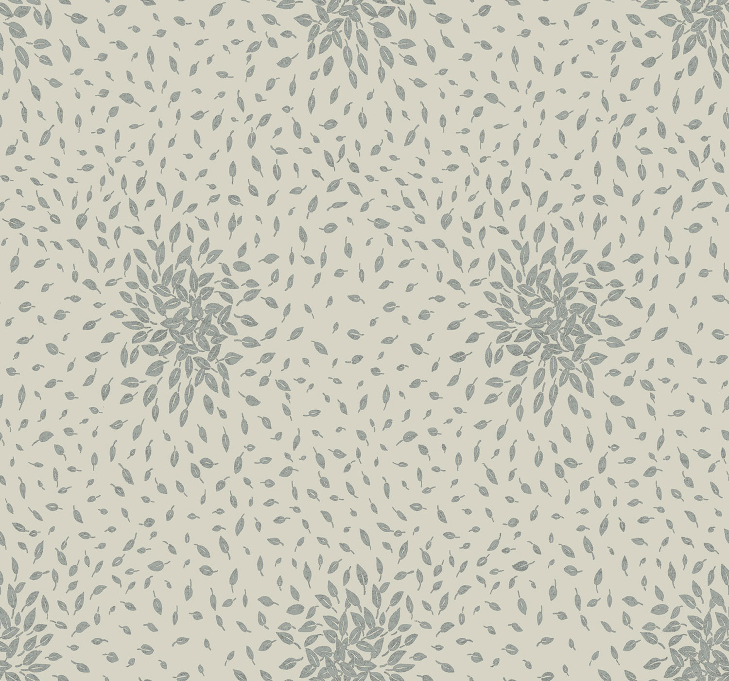 Beige-silberne Tapete mit Blättern, MD7105, Modern Metals, York