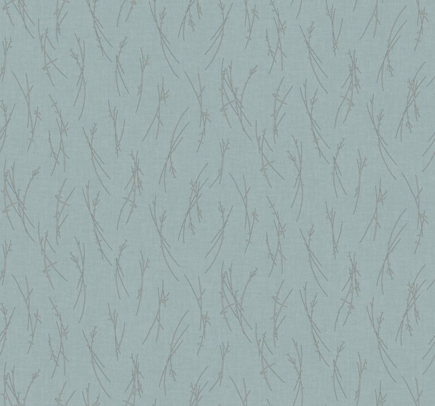 Blau-silberne Tapete, MD7193, Modern Metals, York