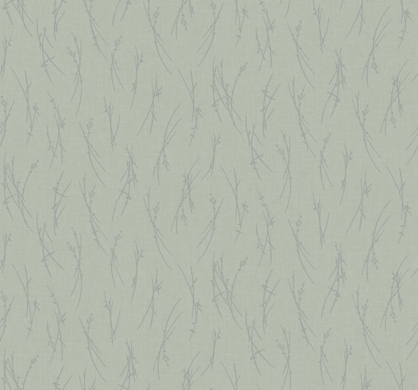 Grün-silberne Tapete, MD7194, Modern Metals, York