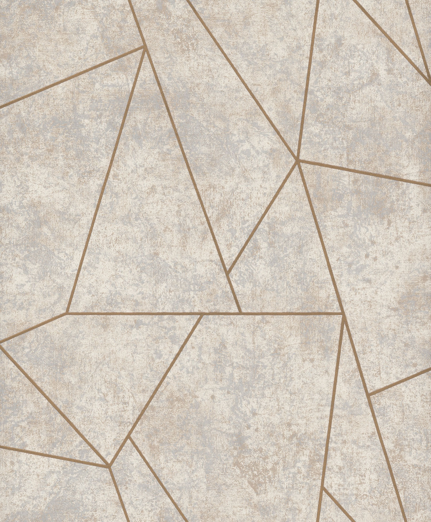 Grau-beige-goldene geometrische Tapete, NW3504, Modern Metals, York