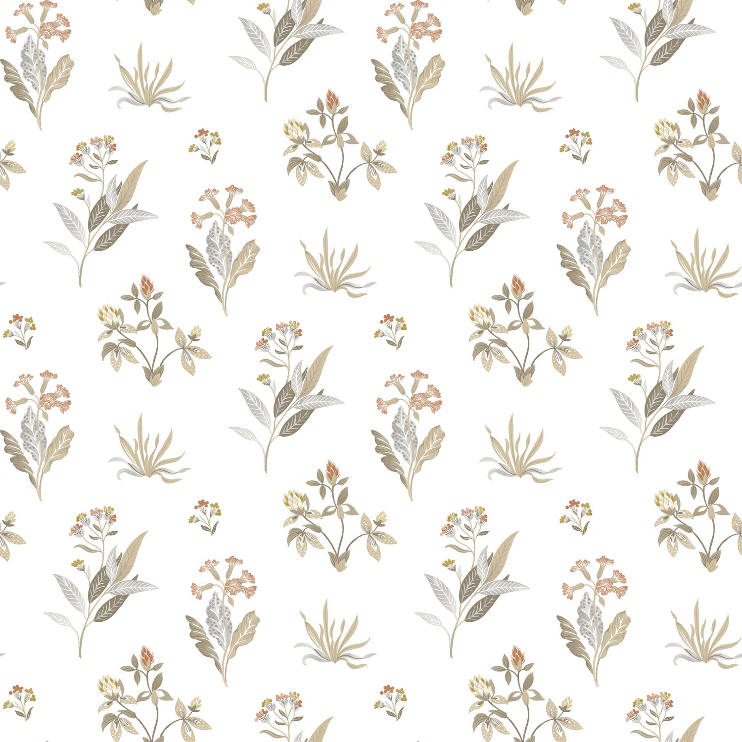 Weiße Vliestapete mit Blumenmuster, 84010, Blooming Garden, Cristiana Masi by Parato