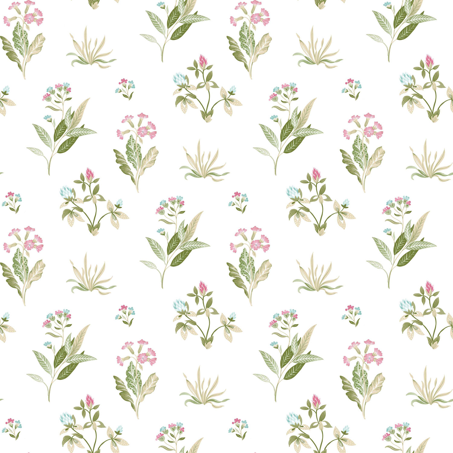 Weiße Vliestapete mit Blumenmuster, 84012, Blooming Garden, Cristiana Masi by Parato