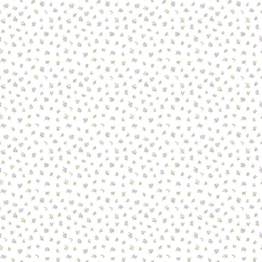 Weiße Blumentapete, 12335, Fiori Country, Parato