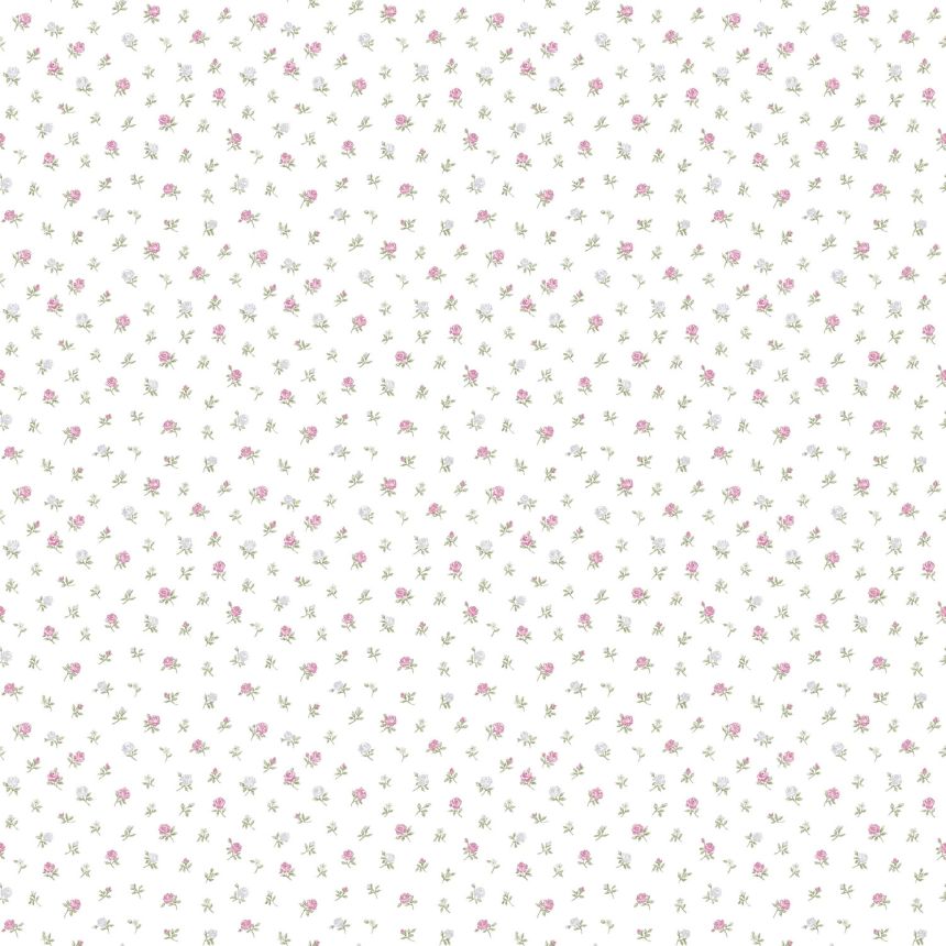 Weiße Blumentapete, 12336, Fiori Country, Parato