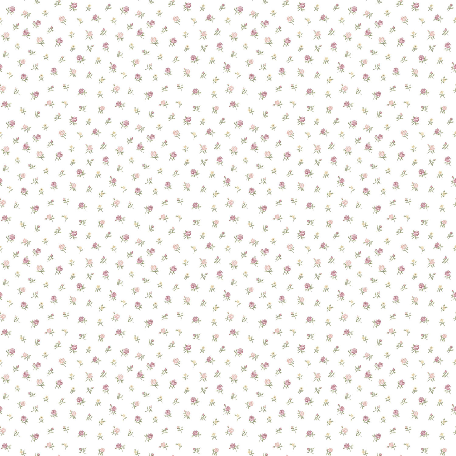 Weiße Blumentapete, 12338, Fiori Country, Parato