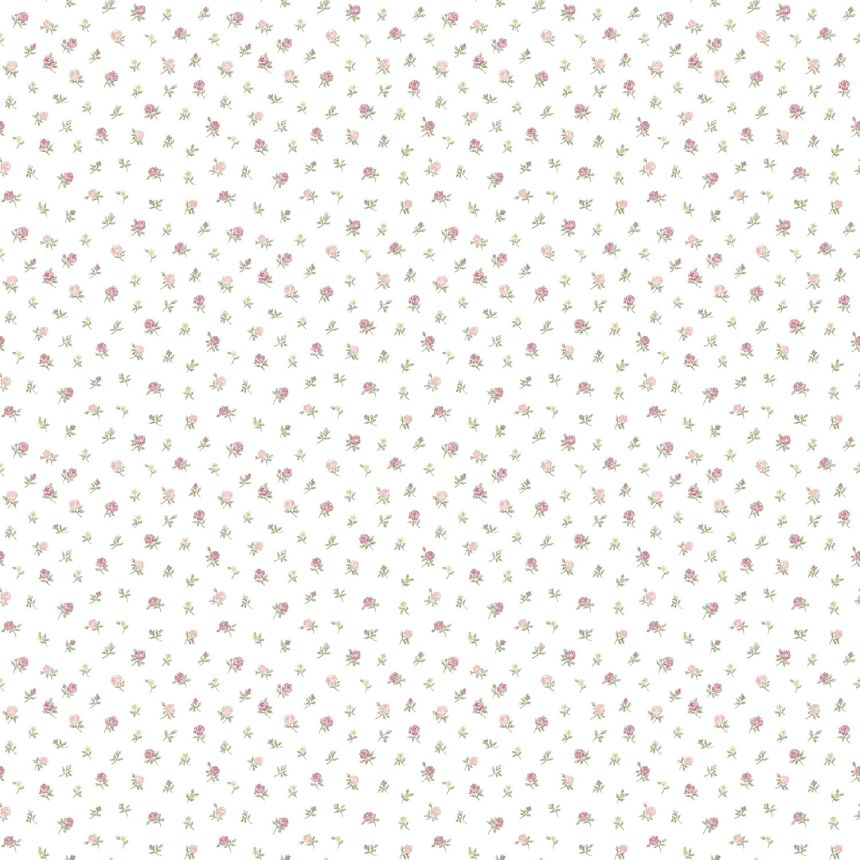 Weiße Blumentapete, 12338, Fiori Country, Parato