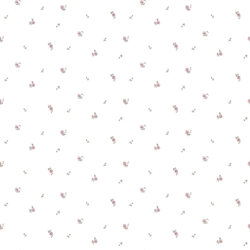 Weiße Blumentapete, 12341, Fiori Country, Parato
