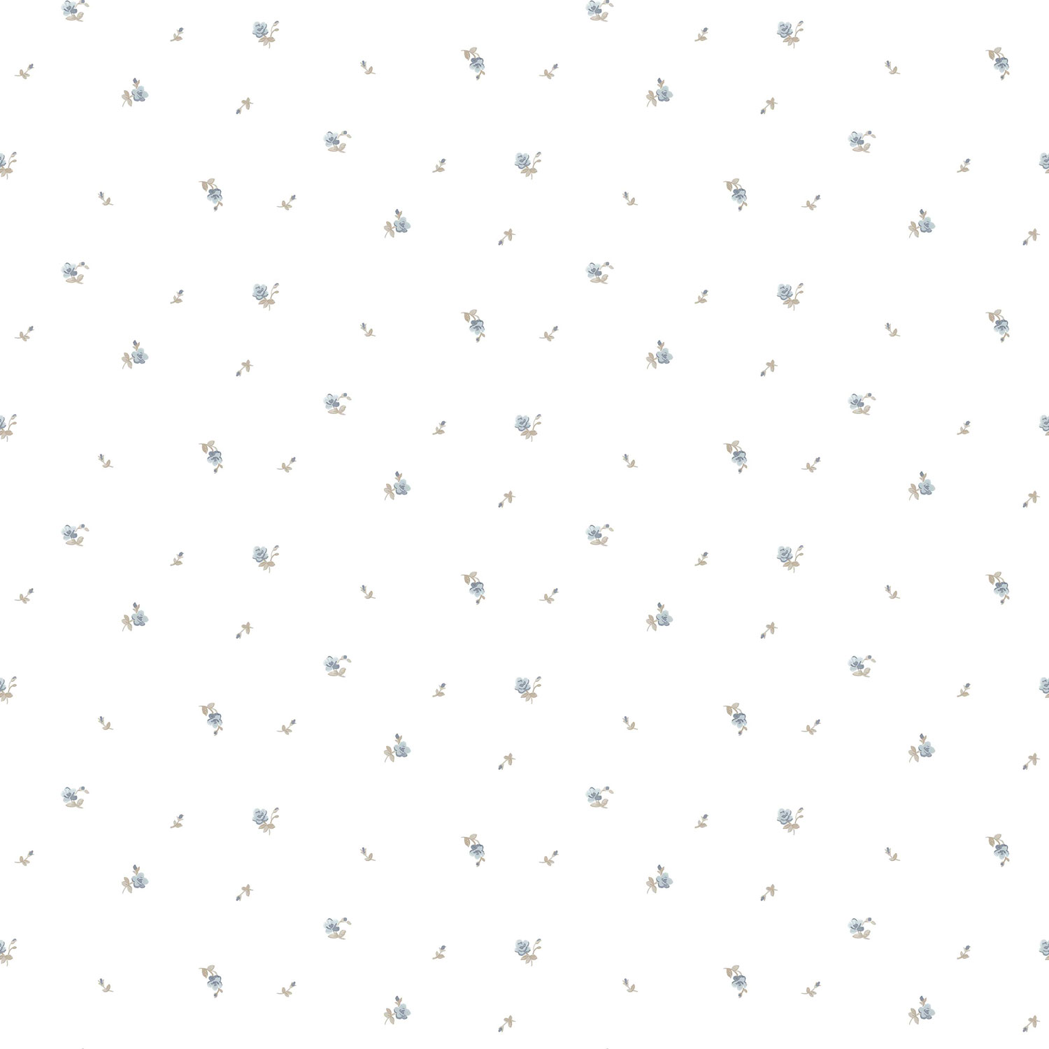 Weiße Blumentapete, 12343, Fiori Country, Parato