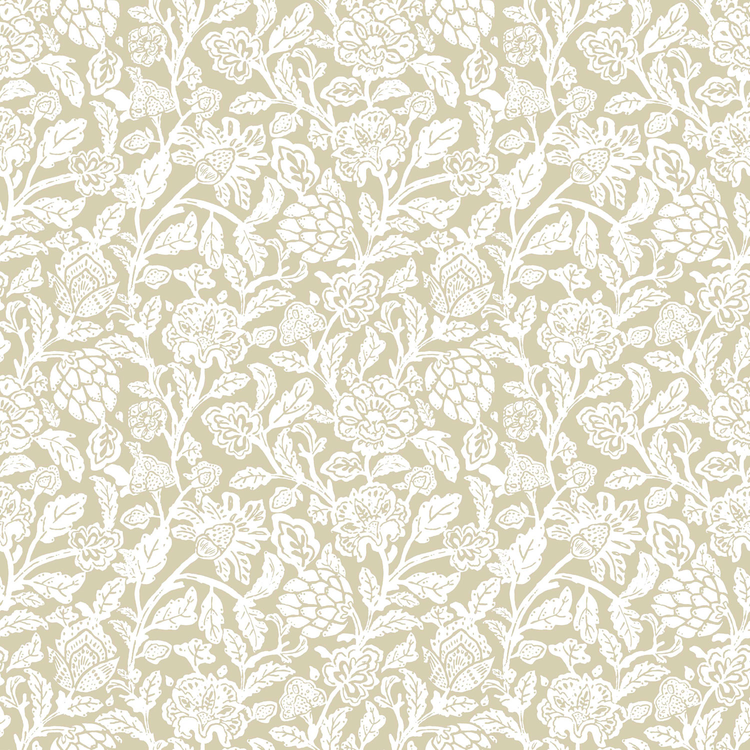 Ockerfarbene Blumentapete, 12347, Fiori Country, Parato