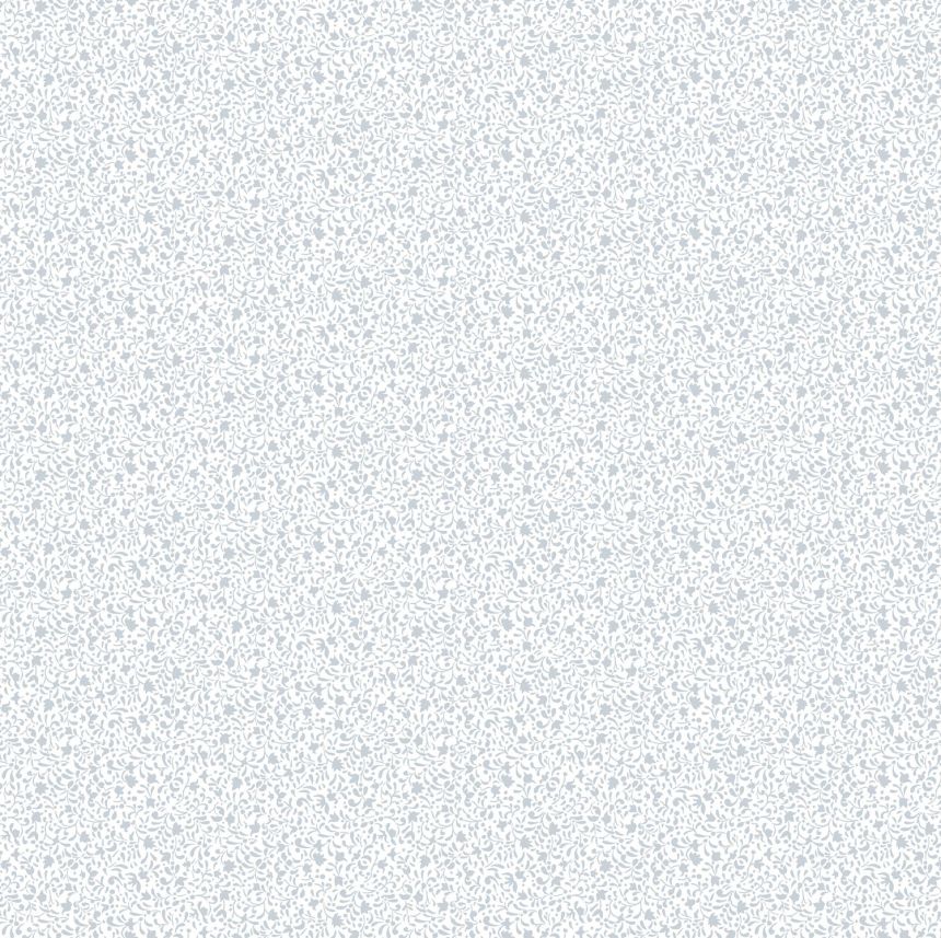 Weiße Vliestapete mit floralen Ornamenten, 12371, Fiori Country, Parato