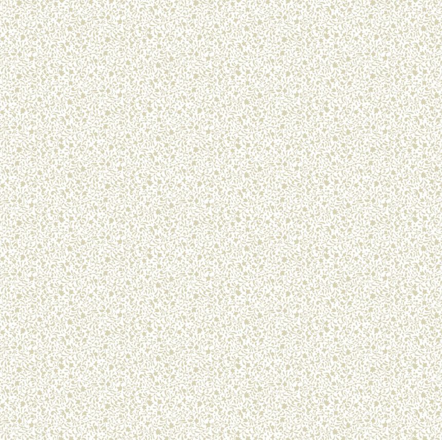Weiße Vliestapete mit floralen Ornamenten, 12372, Fiori Country, Parato