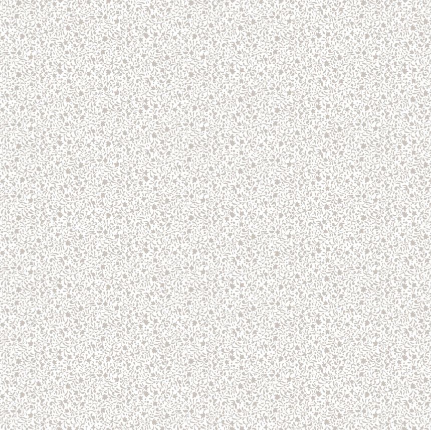 Weiße Vliestapete mit floralen Ornamenten, 12373, Fiori Country, Parato